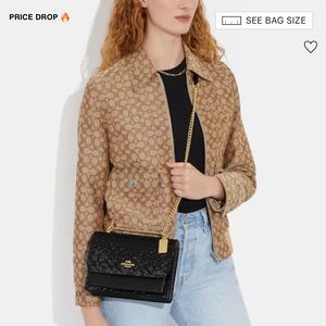 Coach Black crossbody with wallet